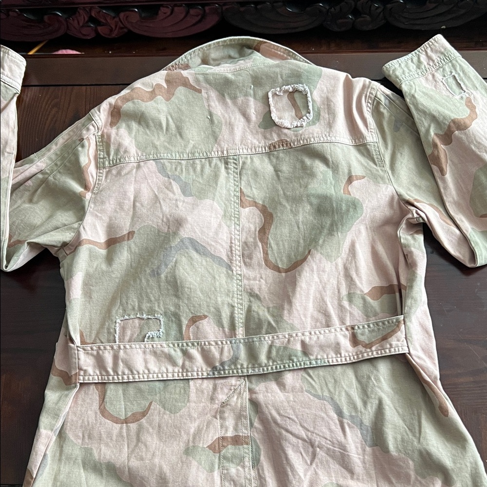 Anthropologie Pink and Tan Utility Jacket - Picture 3 of 4